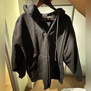 Tna cozy fleece boyfriend fit zip up